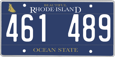 RI license plate 461489