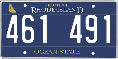 RI license plate 461491