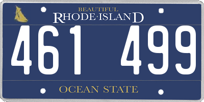 RI license plate 461499