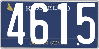 RI license plate 4615