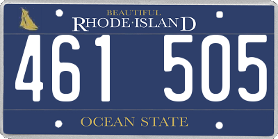 RI license plate 461505
