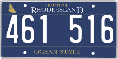 RI license plate 461516