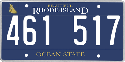 RI license plate 461517