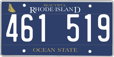 RI license plate 461519