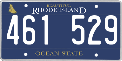 RI license plate 461529