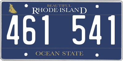 RI license plate 461541