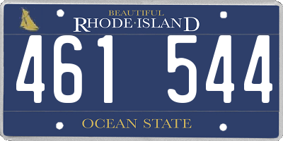 RI license plate 461544