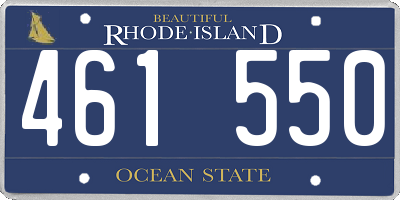 RI license plate 461550