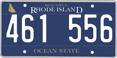 RI license plate 461556