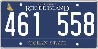 RI license plate 461558