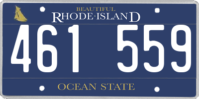RI license plate 461559