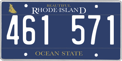 RI license plate 461571