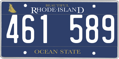 RI license plate 461589