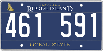 RI license plate 461591