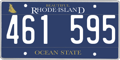 RI license plate 461595