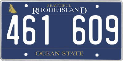 RI license plate 461609