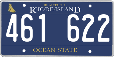 RI license plate 461622