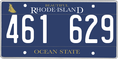 RI license plate 461629