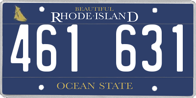 RI license plate 461631