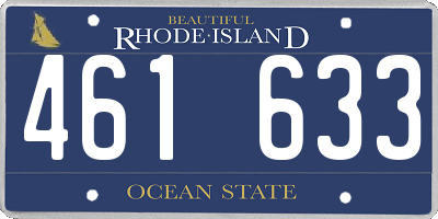 RI license plate 461633