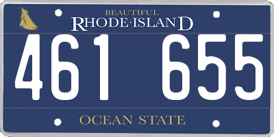 RI license plate 461655