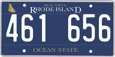 RI license plate 461656