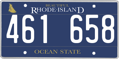 RI license plate 461658