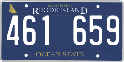RI license plate 461659