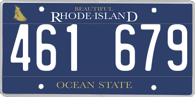 RI license plate 461679