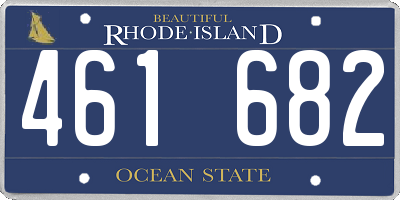 RI license plate 461682