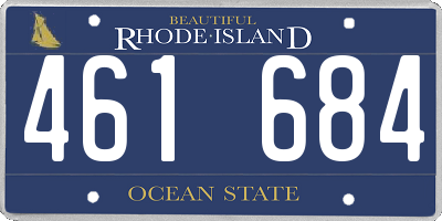 RI license plate 461684