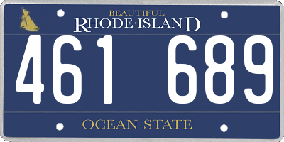 RI license plate 461689