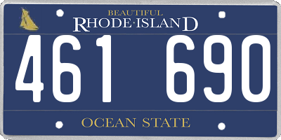 RI license plate 461690