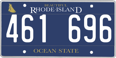 RI license plate 461696
