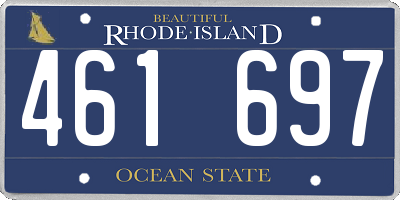 RI license plate 461697