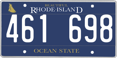 RI license plate 461698