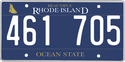RI license plate 461705