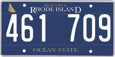 RI license plate 461709