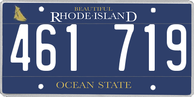 RI license plate 461719