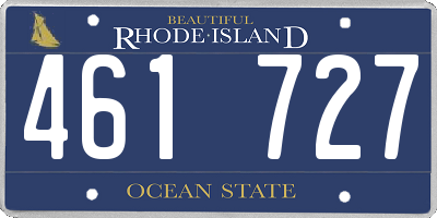 RI license plate 461727