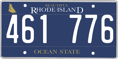 RI license plate 461776
