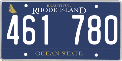 RI license plate 461780