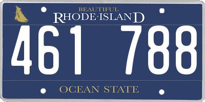 RI license plate 461788