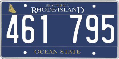 RI license plate 461795