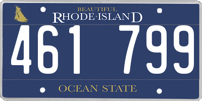 RI license plate 461799