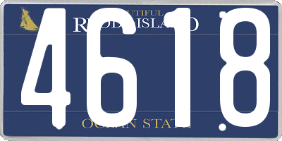 RI license plate 4618