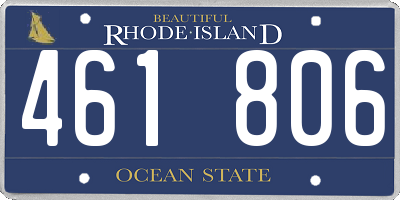 RI license plate 461806