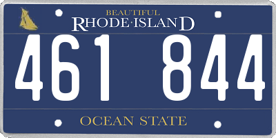 RI license plate 461844