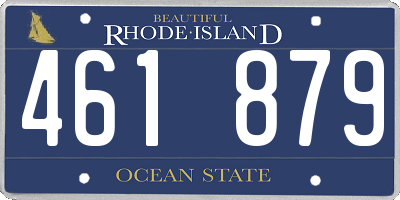RI license plate 461879