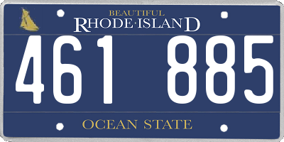 RI license plate 461885